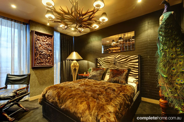 10 Gorgeous Africa-Inspired Bedrooms - 5 Ak Interiors African Animal Print BeDroom